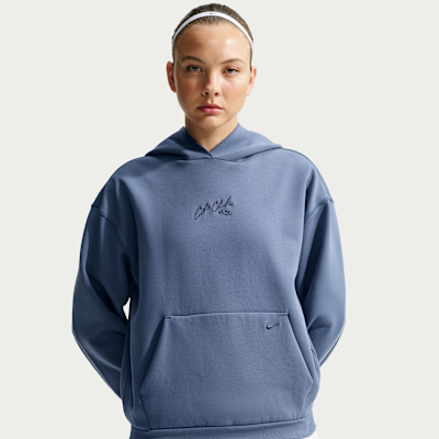 Caitlin Standard Issue Women's Dri-Fit Pullover Basketball Hoodie - Diffused Blue/diffused Blue - Size Xs