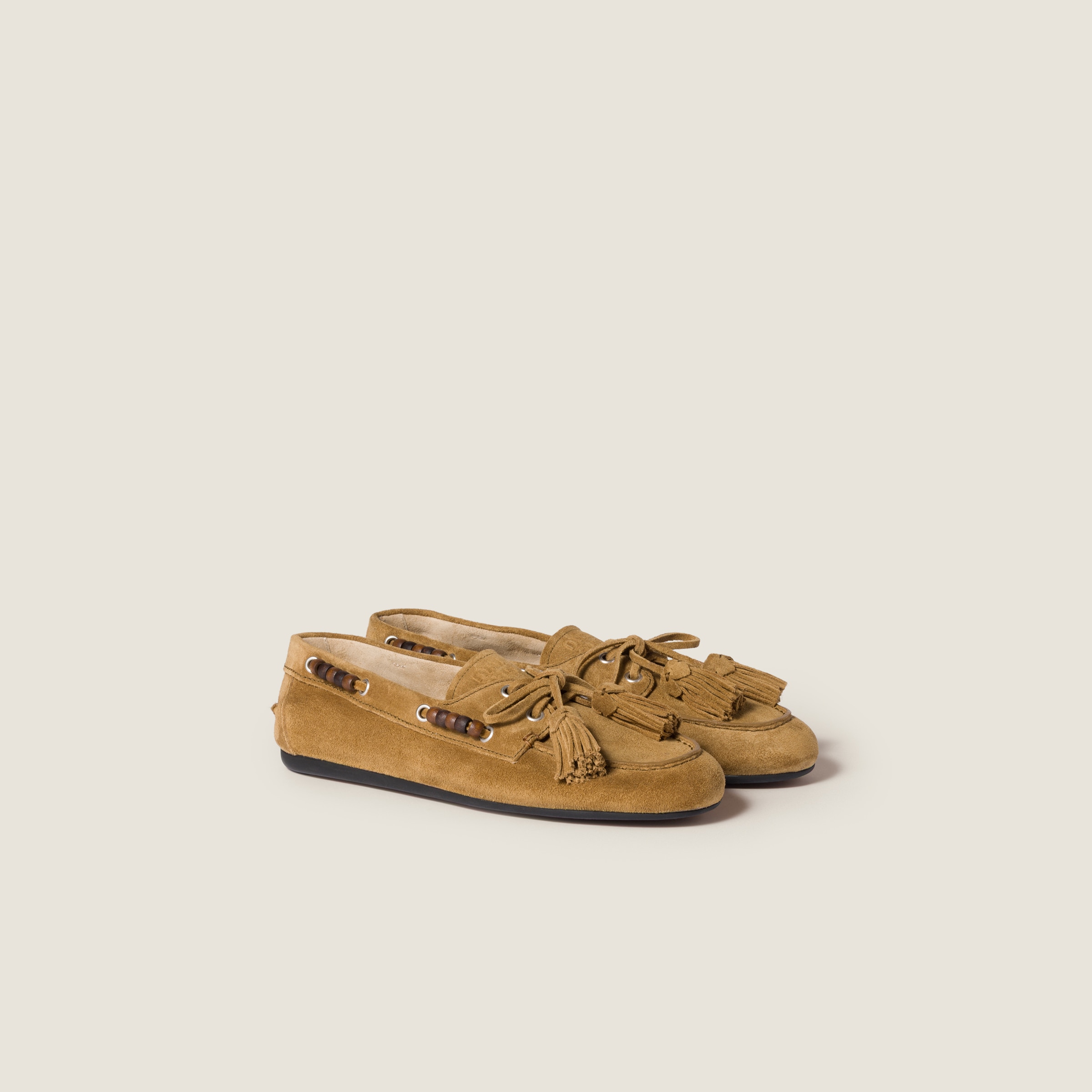 Suede Tassel Loafers