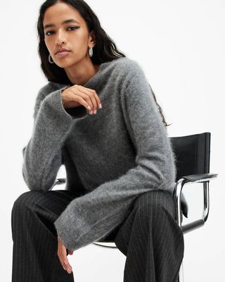 Rebel Brushed Cashmere Crew Neck Jumper