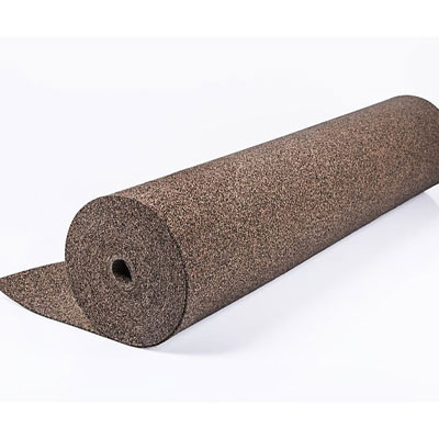 Cork and rubber underlay