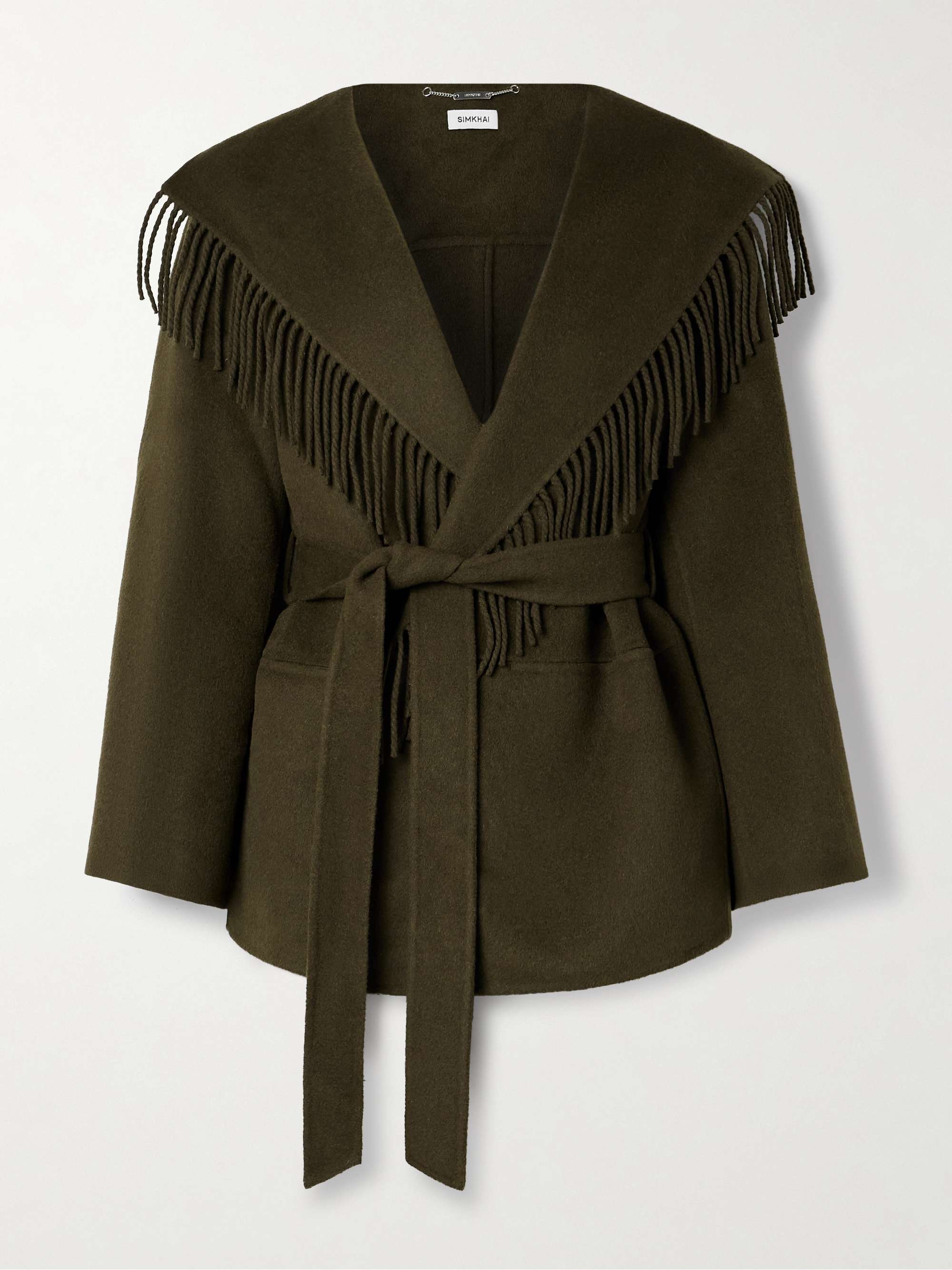 Rowen Fringed Wool-Blend Felt Jacket