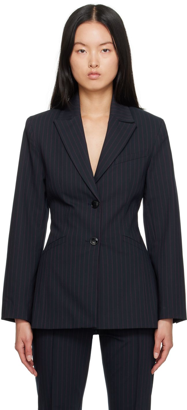Navy Striped Blazer