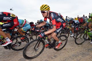 Tejay van Garderen (BMC) on the pave