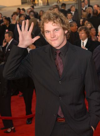 Actor Chris Pratt arrives at the 29th Annual People's Choice Awards at the Pasadena Civic Center January 12, 2003 in Pasadena, California