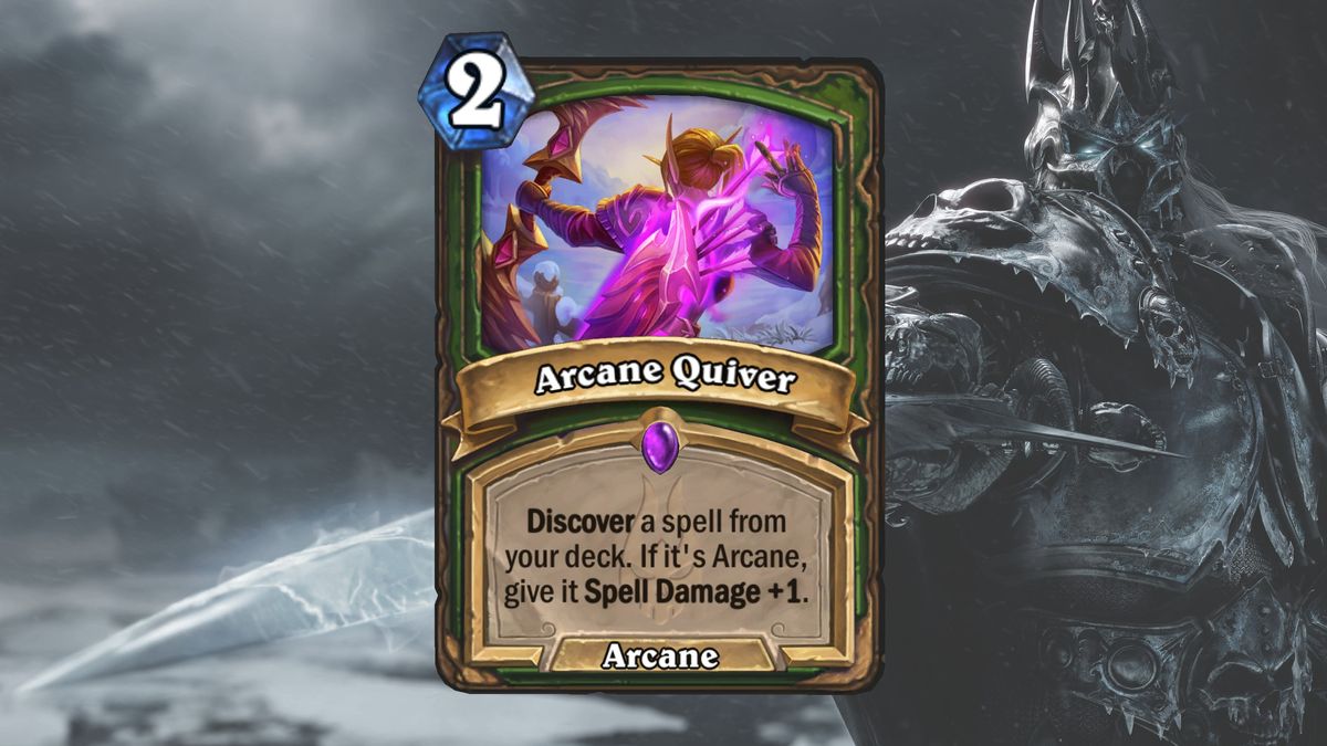 Cards and art from Hearthstone's March of the Lich King expansion.