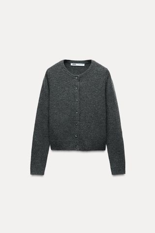 Basic 100% Wool Cardigan