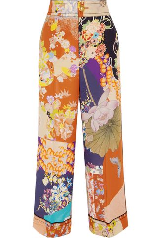 Gucci Cropped Printed Silk Crepe de Chine Wide-Leg Pants, £350, Net-a-Porter