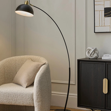 Arc Floor Lamp with Gold