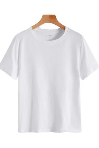 Shein x Deborah EZwear Solid Drop Shoulder Tee