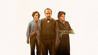 Dominic Sessa, Paul Giamatti, and Da'Vine Joy Randolph in promo for The Holdovers 