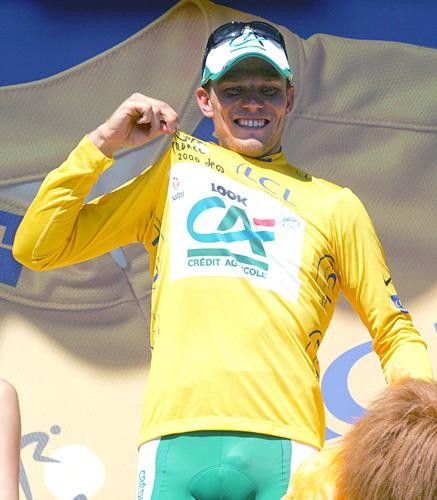 Who's a happy viking? Thor Hushovd on the podium