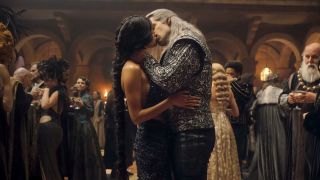yen and geralt kiss in the witcher season 3 episode 5