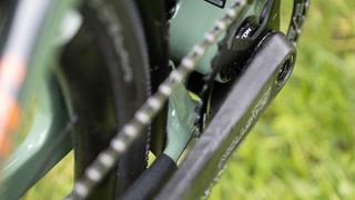 rear chainstay on the Niner MCR gravel bike