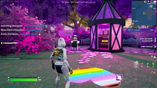 Arriving at the Purple Lantern Puzzle in Fortnite