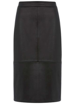 Black Faux Leather Midi Skirt – was £79, now £39