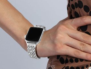 Silver metal apple online watch band