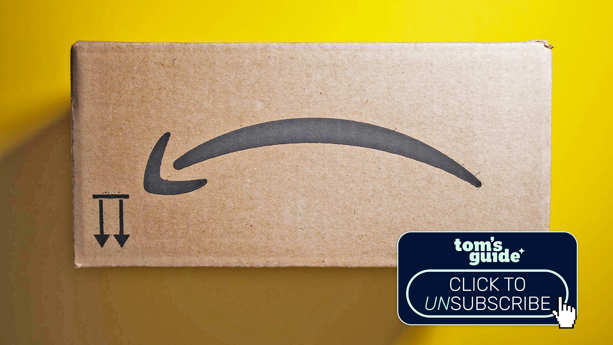Amazon package upside down