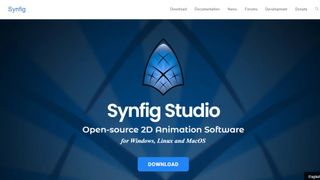 Website screenshot from Synfig Studio (January 2025)