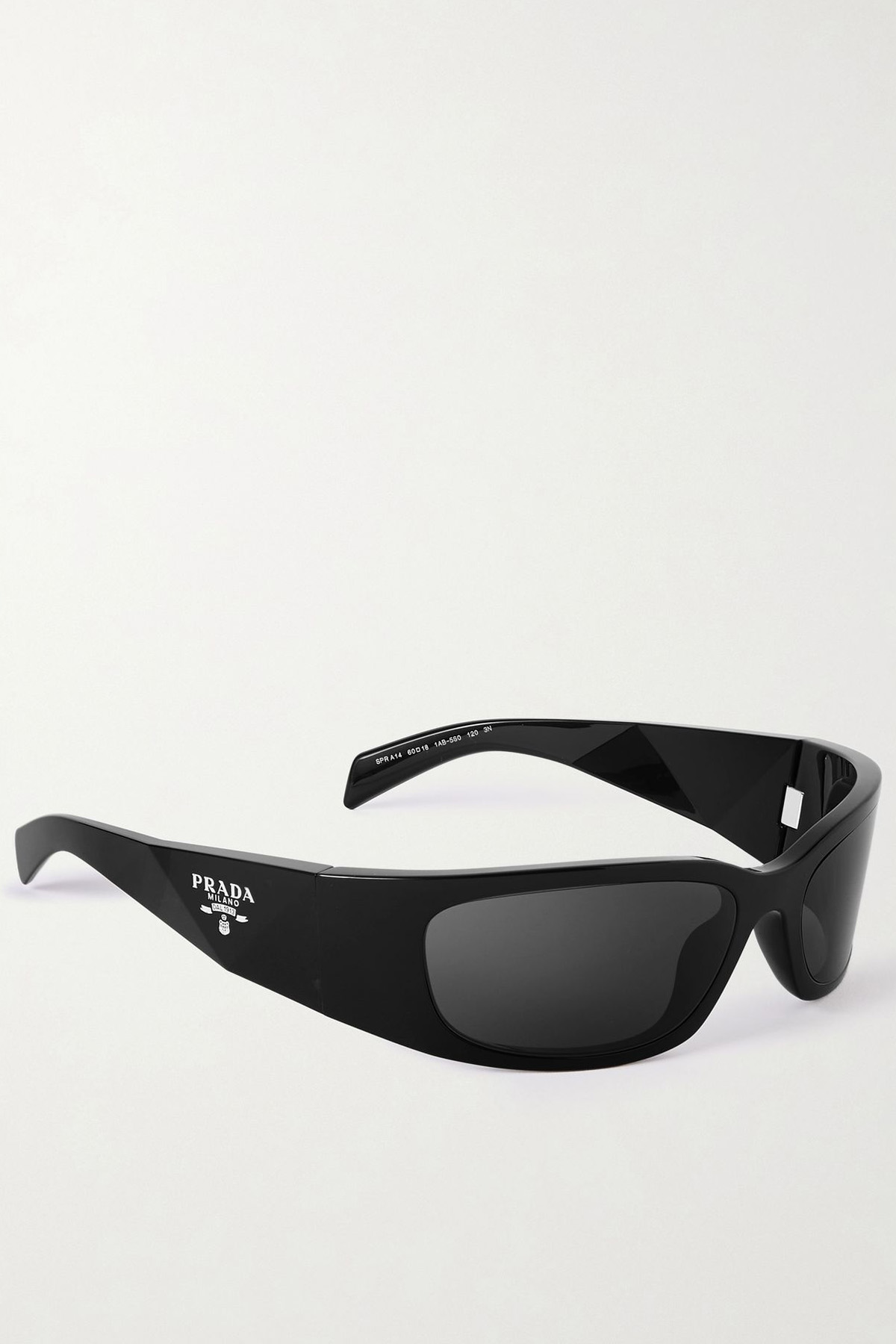 Rectangular-Frame Acetate Sunglasses