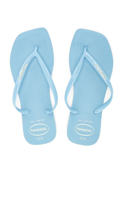 Slim Square Logo Flip Flop