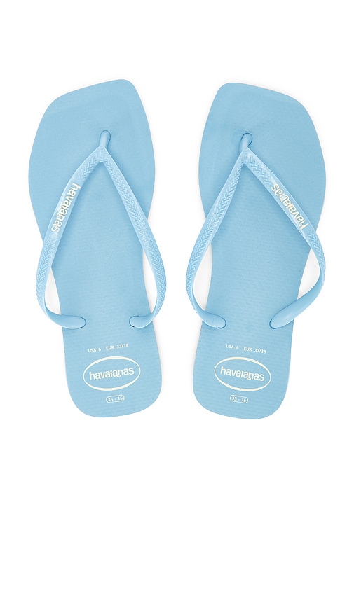 Slim Square Logo Flip Flop