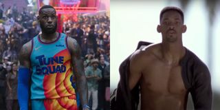 LeBron James in Space Jam: A New Legacy and Will Smith in Bad Boys, pictured side by side.