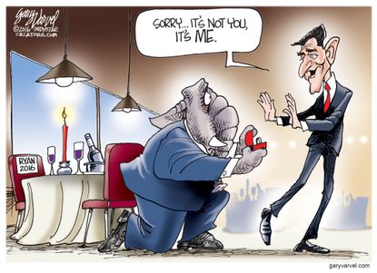 Political Cartoon U.S. Paul Ryan GOP