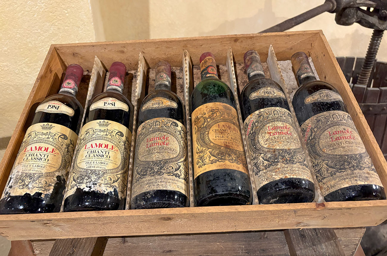 Lamole di Lamole vintage Chianti Classico bottles