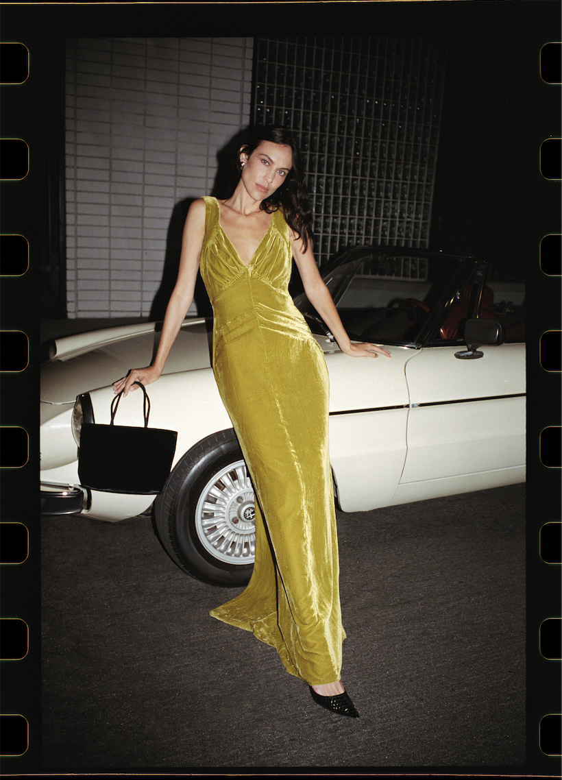 campaign photos of the Reformation x Alexa Chung fashion collaboration for Fall 2026