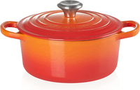 Le Creuset Signature Enamelled Cast Iron Round Casserole Dish With Lid Volcanic - View at Amazon