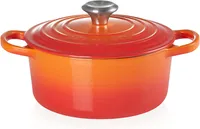 Le Creuset Signature Enamelled Cast Iron Round Casserole Dish With Lid Volcanic - View at Amazon
