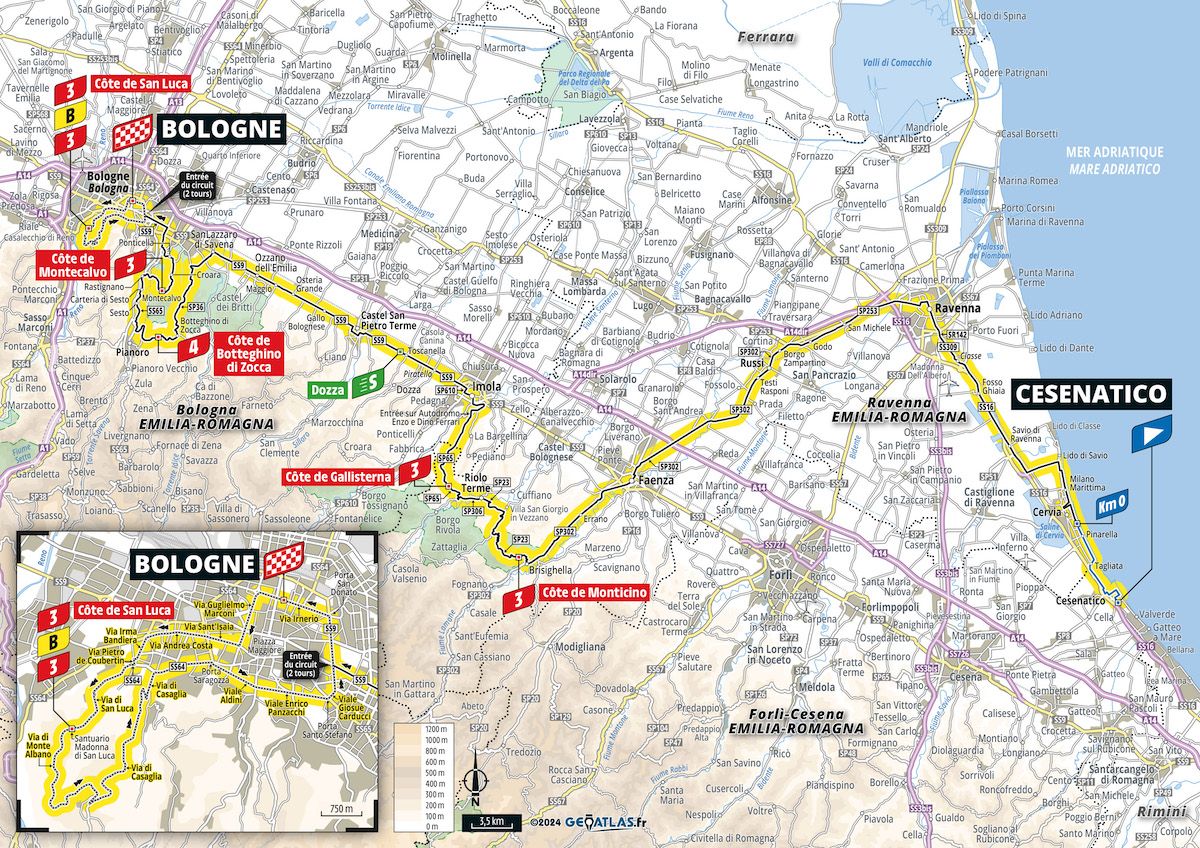 Tour de France 2024 Stage 2 route
