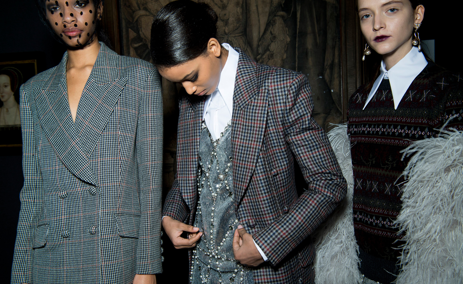 The delicate velvet mules and jewel-adorned brogues were equally desirable.