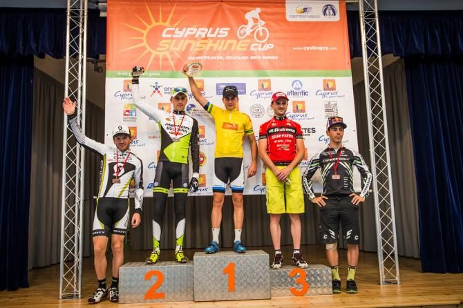 Elite men's overall podium at Afxentia