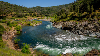 American river confluence of north fork and middle fork.