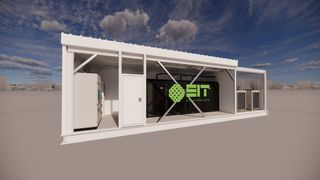 An computer generated image of what a modular data centre looks like