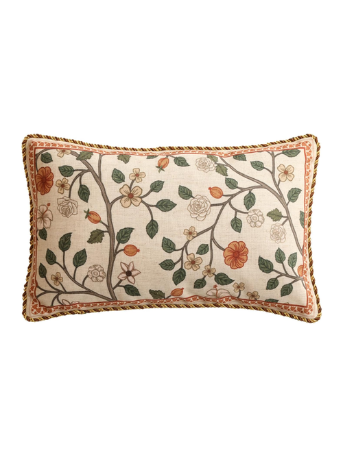 Elegant Vintage Rectangle Throw Pillow Cover