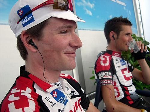Dave Zabriskie's right cheek