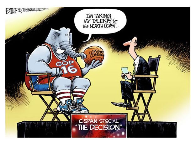 Political cartoon GOP convention