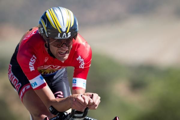 Phil Gaimon (Kenda/5 Hour Energy) heading towards the climb.