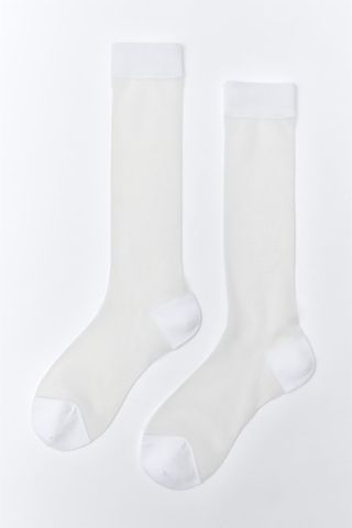 Shimmery Long Socks