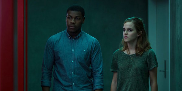 John Boyega and Emma Watson in The Circle