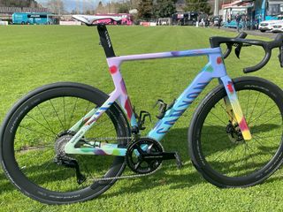 Van der Poel's MyCanyon bike designed my Elena Salmistraro