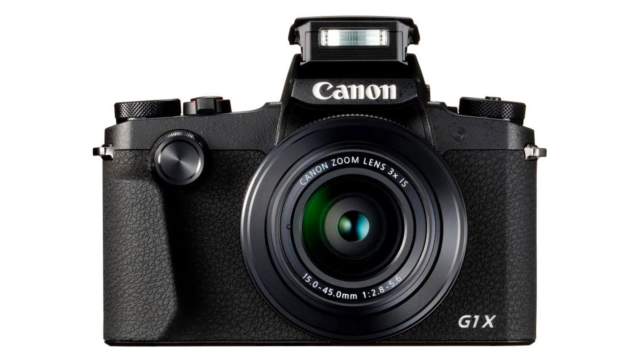 A front view of the Canon PowerShot G1 X Mark III