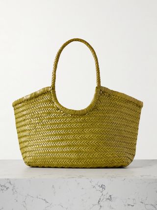 Nantucket Large Woven Leather Tote