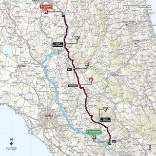 2014 Giro d'Italia map for stage 7