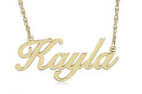 Script name necklace ($162) | Zales