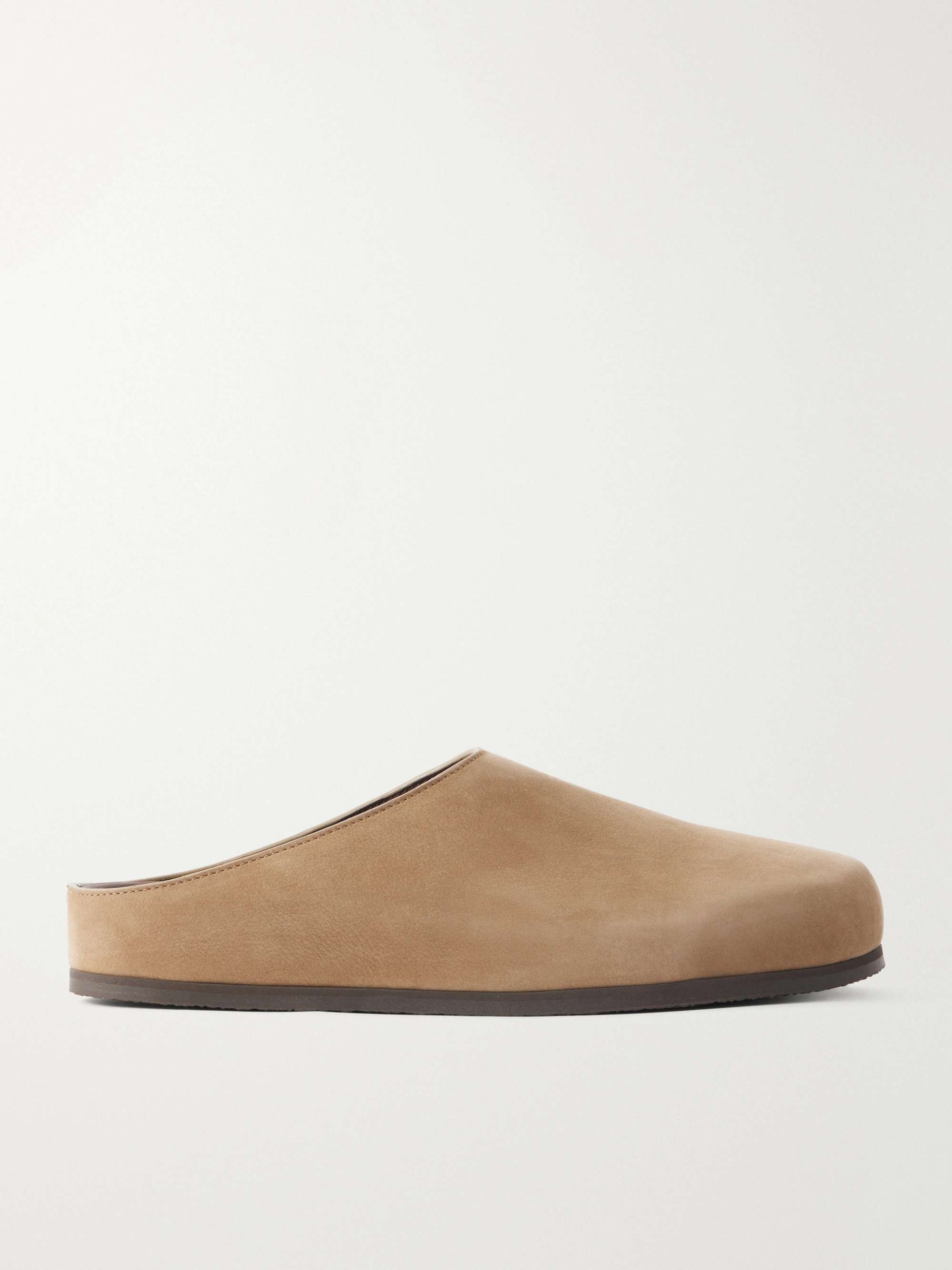 Wearing Suede Slip-Ons