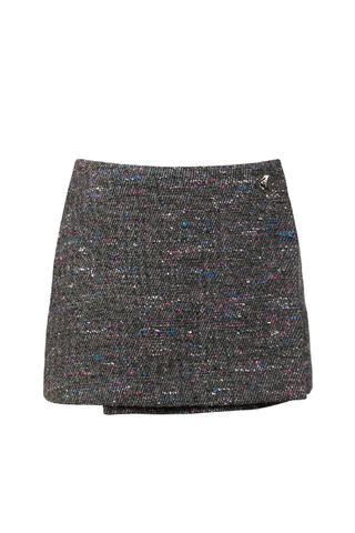 GANNI Wool blend mini skirt