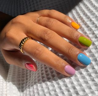 Rainbow Nails Trend